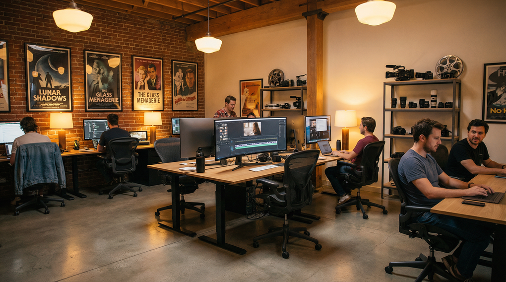 日本三级官网影视传媒公司办公环境